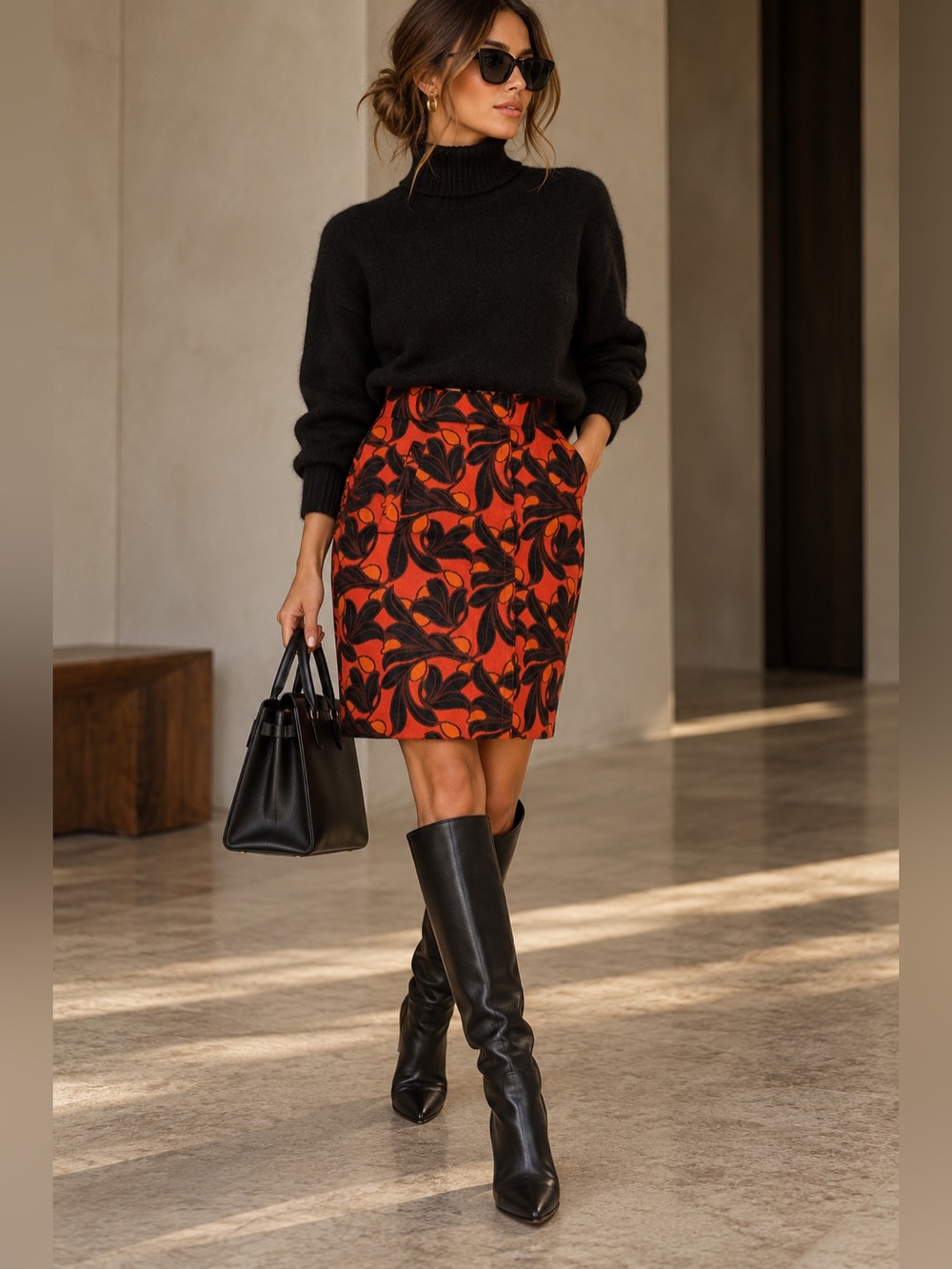 Ann Taylor $159 Floral Tapestry Jacquard Skirt